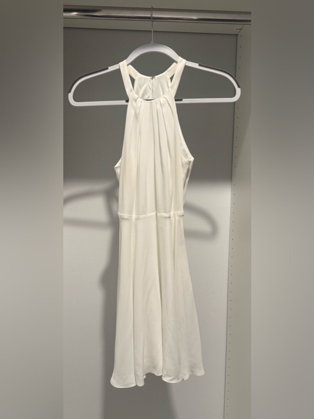 White Halter Neck Mini Dress Size 0